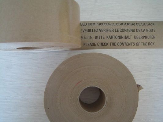 Porcellana 12mm/24mm/48mm hanno rinforzato il pacchetto di spostamento di nastro di carta gommato di Kraft fornitore