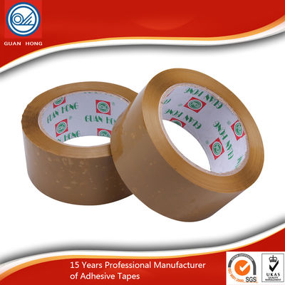 Porcellana Forte nastro d'imballaggio appiccicoso 35~65 Mic di BOPP di rinforzo Brown per sigillare fornitore
