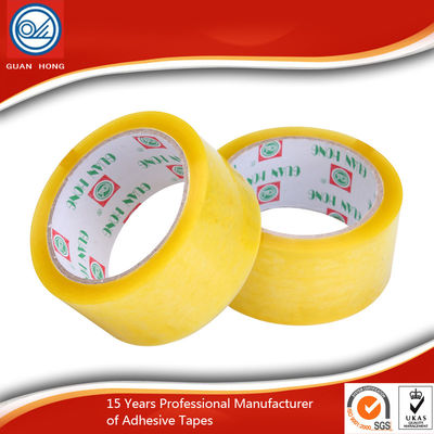 Porcellana Protezione dell'ambiente d'imballaggio del nastro di sicurezza su ordinazione di BOPP 60m giallastri fornitore